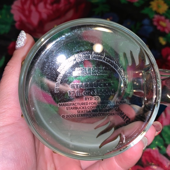 NWT Limited Edition Starbucks 50th Anniversary Glass Sirens Tail Mug - Picture 5 of 6